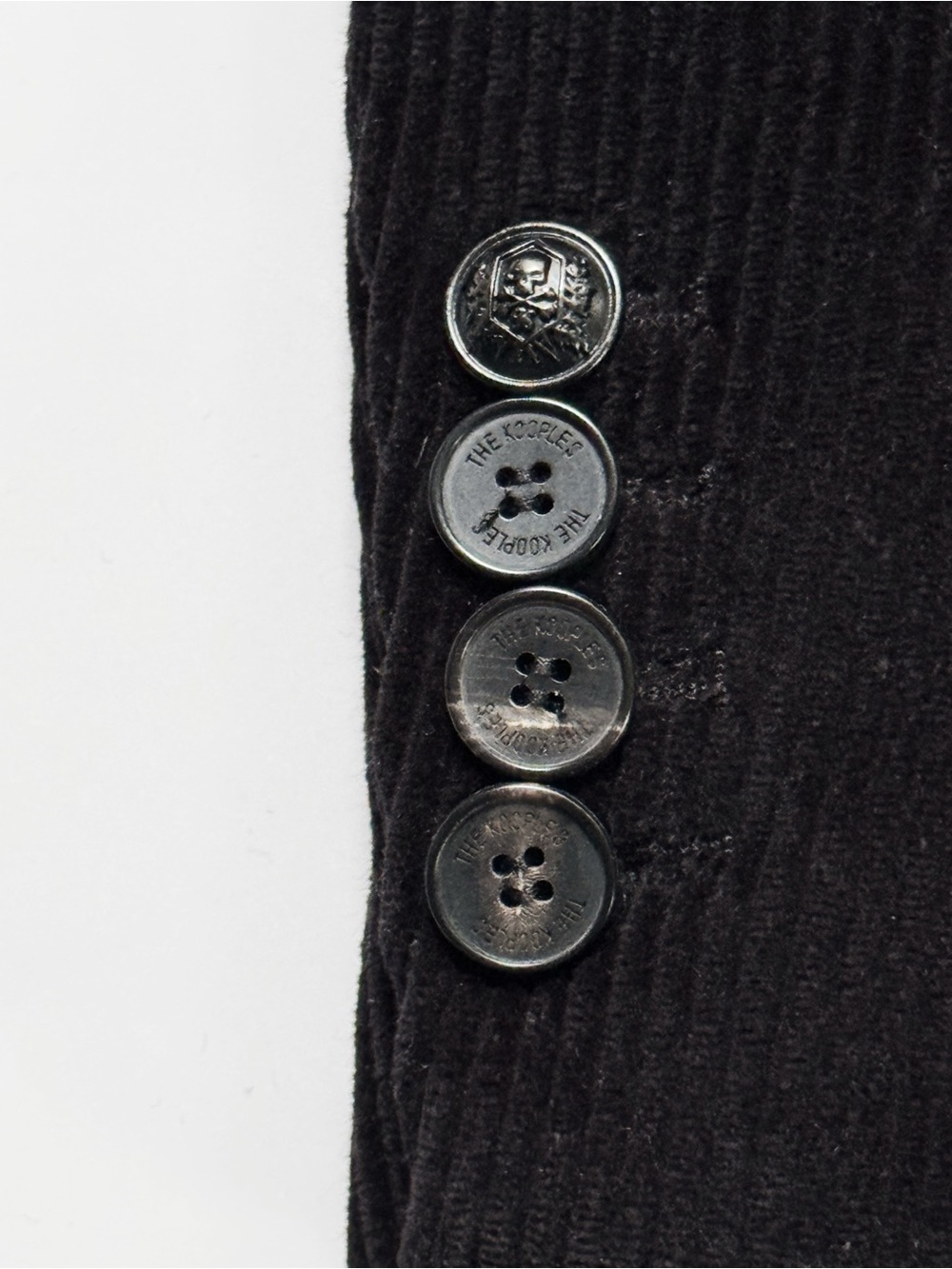 The Kooples Black Italian Corduroy Double-Breasted Blazer NWT EU 38, US 6 - Picture 7 of 12